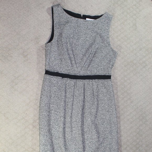 Ann Taylor Size 8 Tweed Sleeveless Pencil Dress - Picture 1 of 3